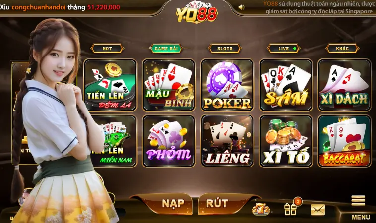 Yo88 | Sân Chơi Đẳng Cấp Dành Cho Mọi Cược Thủ 10 Tinh hoa game bài Yo88 - nơi đáng dừng chân của mọi khách chơi